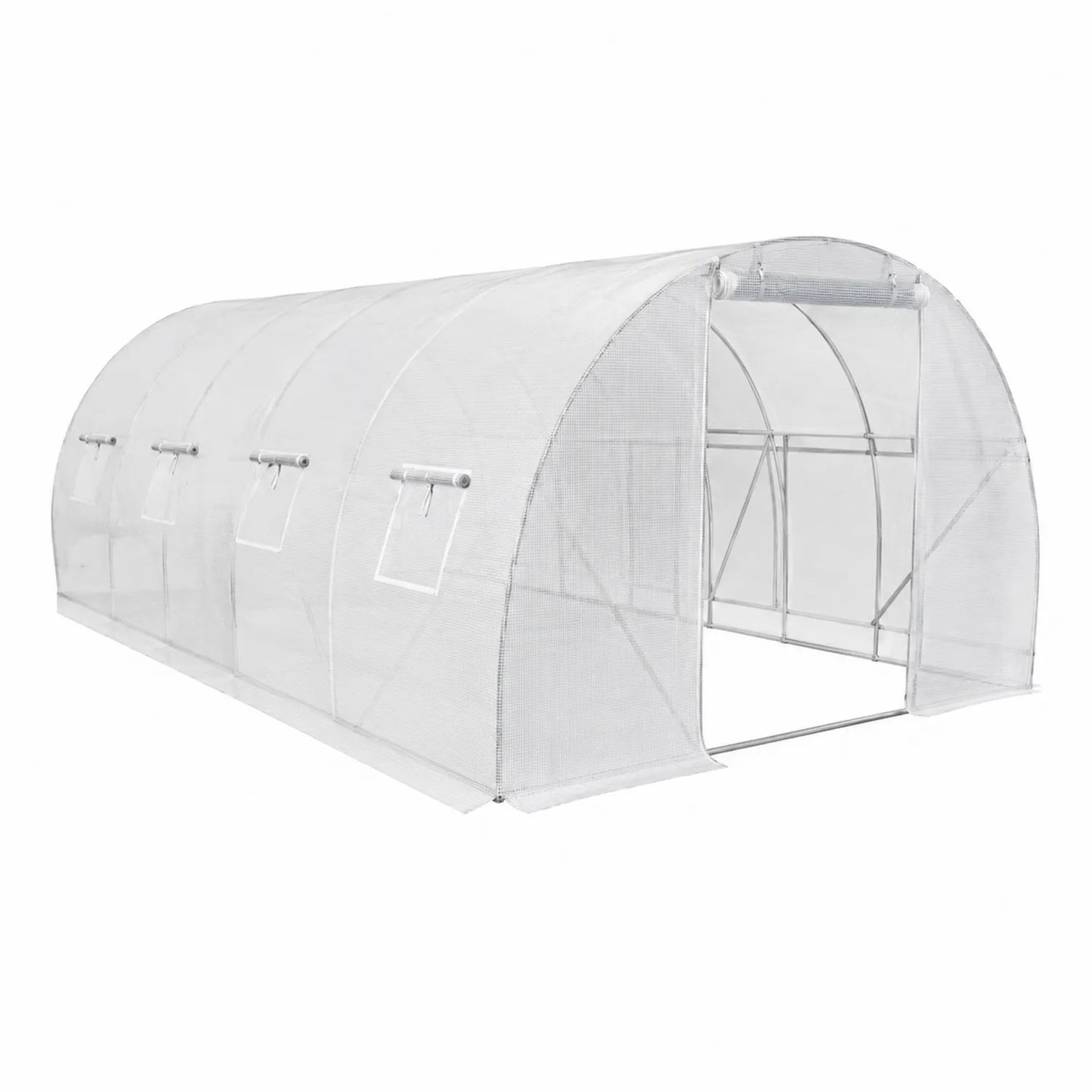 Serre Tunnel en Polyéthylène 6m x 3m Structure en Acier