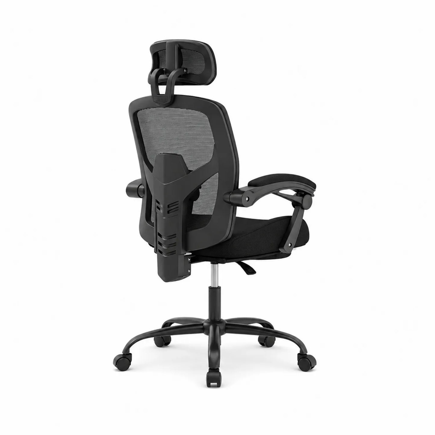 Chaise de bureau ergonomique en maille avec accoudoirs réglables