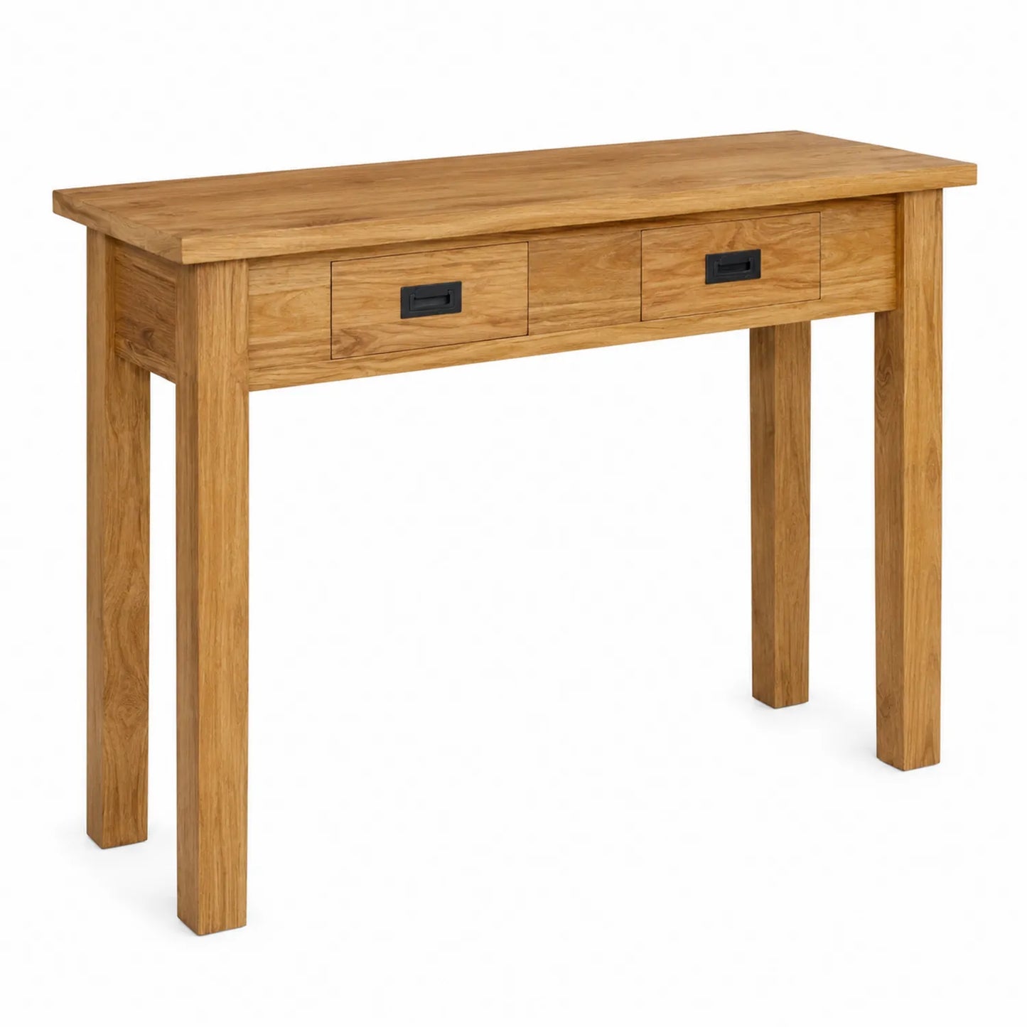 Console en bois avec 3 tiroirs